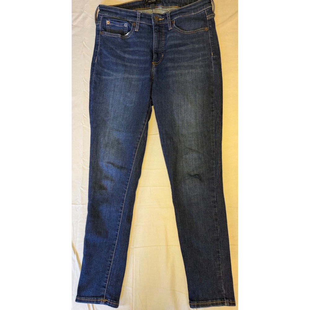 Banana Republic Curvy‎ Skinny Jeans Women 29/8 Petite Dark Blue Stretch Preppy